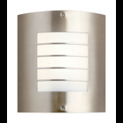 The Newport(TM) 10.25in; 1 light outdoor wall light features a modern look with its Brushed Nickel finish and white acrylic diffuser. The Newport outdoor wall light is perfect in a contemporary environment.