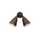 This 2 light, spotlight features our Architectural Bronze finish.