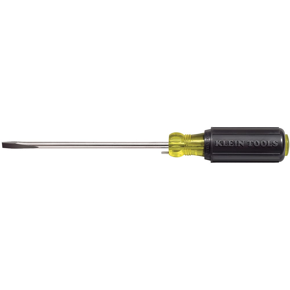 605-4B Wire Bending Screwdriver, 1/4 in Cabinet Point, Steel Shank, 8-11/32 in OAL, Acetate Handle, Polished Chrome, ANSI/ASME Specified