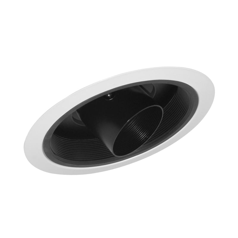 606 WWH Adjustable Standard Sloped Cylinder Spotlight Trim, 9-1/8 in OD, Halogen Lamp, For Use With IC928, TC928, TC928R Series Housing