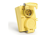 FD WATERTITE DOUBLE COVERPLATE NEMA5-20R