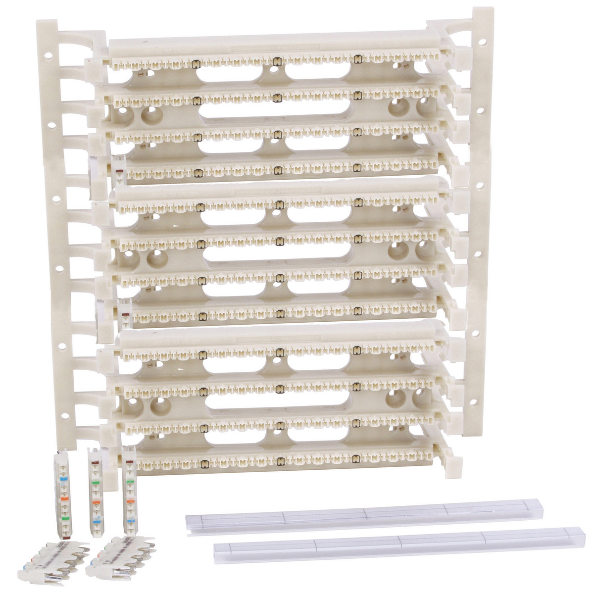 6110FTK192WL Field Termination Kit, 110-Style Block, 192 Pair Count, Cat 6, White