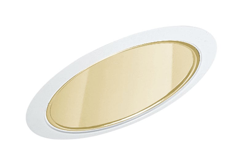 612 CWH Round Standard Slope Reflector Cone Trim, 6 in ID x 7-5/16 x 7-3/4 in OD, Incandescent Lamp, For Use With IC926, TC926, TC926R, ICPL926 and ICPL926R Series Housing