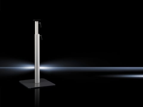 6146100 Pedestal Base Plate, 0.39 in H x 16 in W x 16 in D, For Use With Model CP 40 Support Arm System and Stand System, Pale Gray