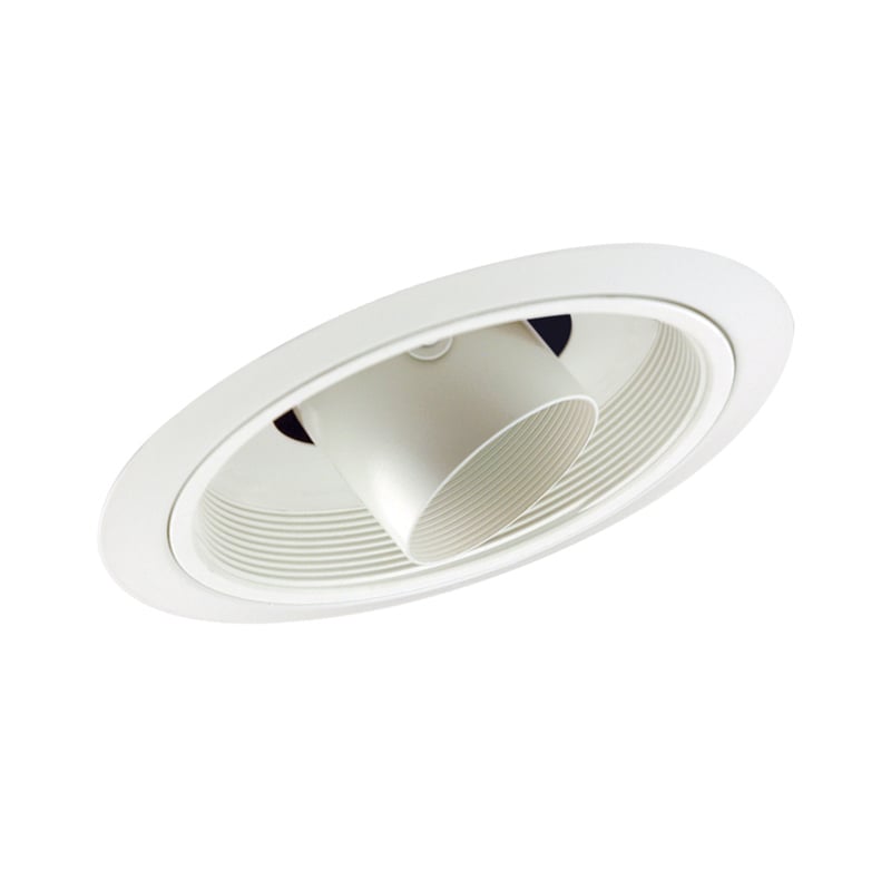 616 WWH Adjustable Standard Sloped Cylinder Spotlight Trim, 7-5/8 in OD, Incandescent Lamp, For Use With IC926, TC926, TC926R Series Housing
