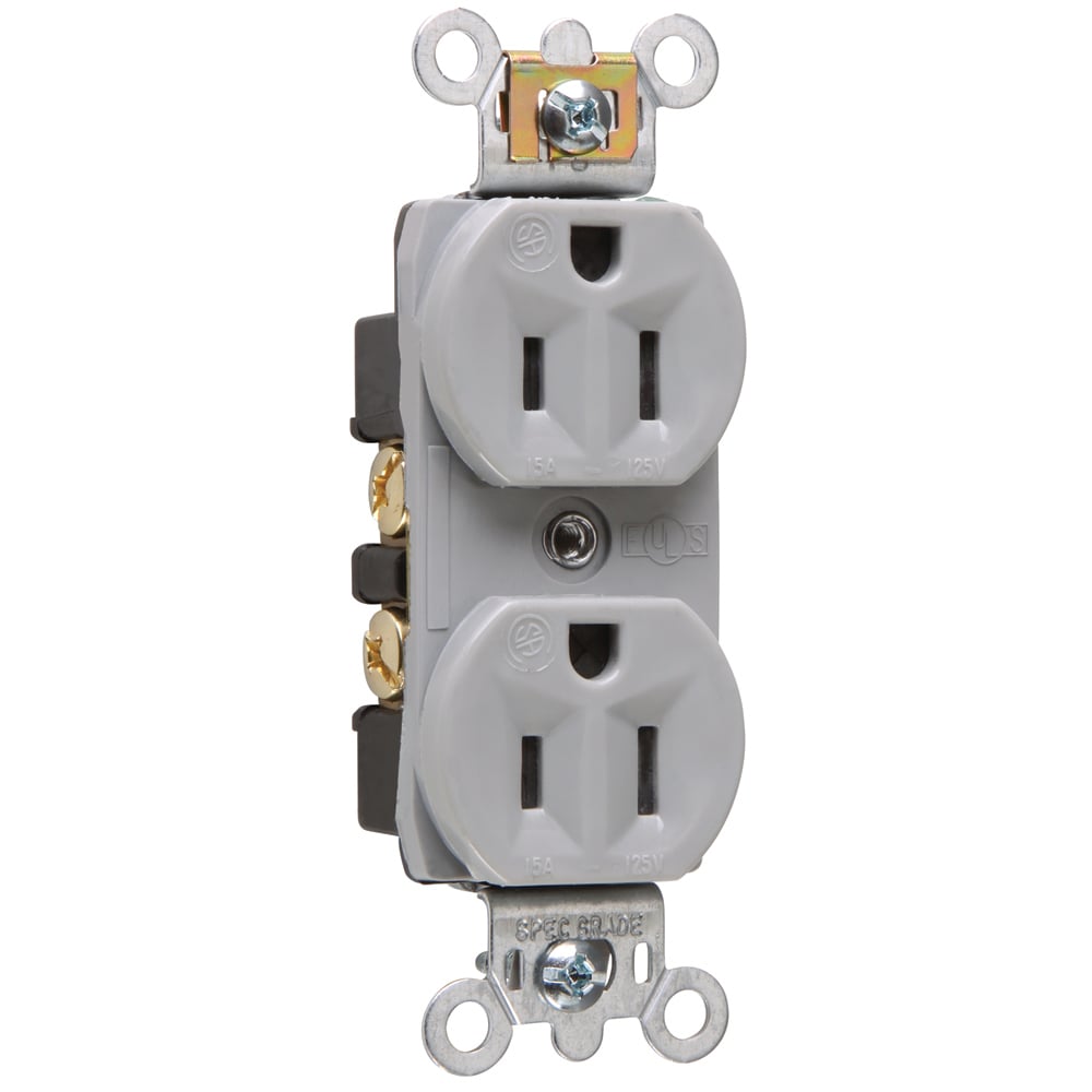 6207 Dust- and Moisture-Resistant Duplex Receptacle 15 Amp 125V