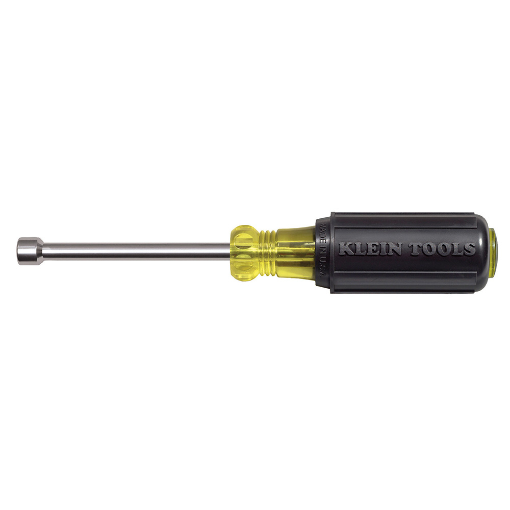 630-1/4M Cushion-Grip Magnetic Tip Nutdriver, 1/4 in, Hollow Shank, Cushion Grip Handle, ANSI/ASME Specified, Polished Chrome