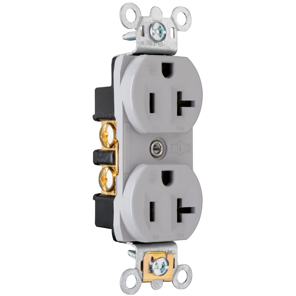 6307 Dust and Moisture Resistant Duplex Receptacle, 20 Amp 125V