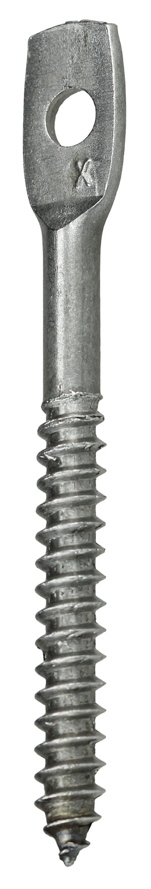 631 4920 Hanger Screw, 1/4 in, 3 in OAL, Flat Head, Steel, Zinc Plated