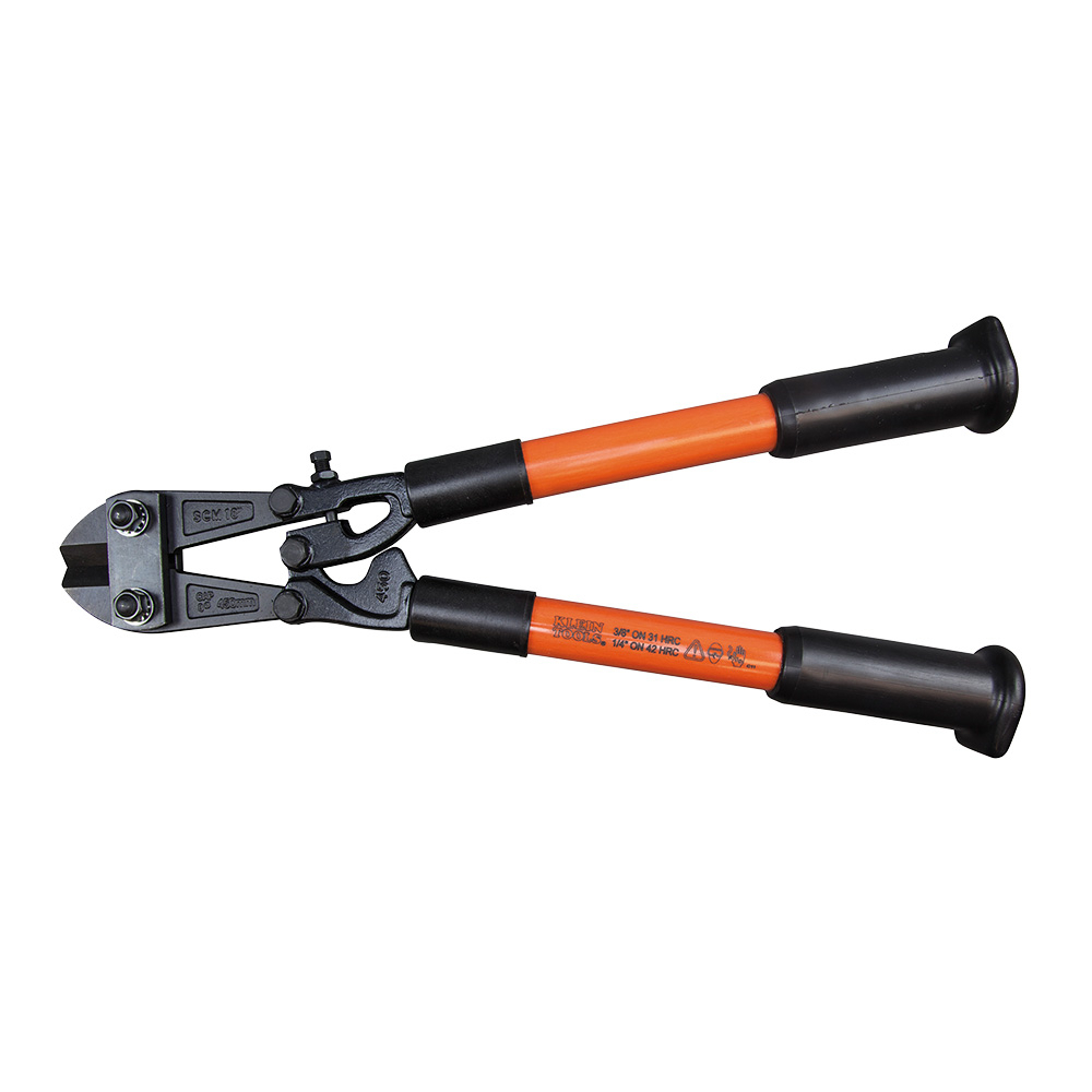 63118 Bolt Cutter, 3/8 in Soft/Medium Material Cutting, 18-1/4 in OAL, Center Cut, Forged Alloy Steel Jaw