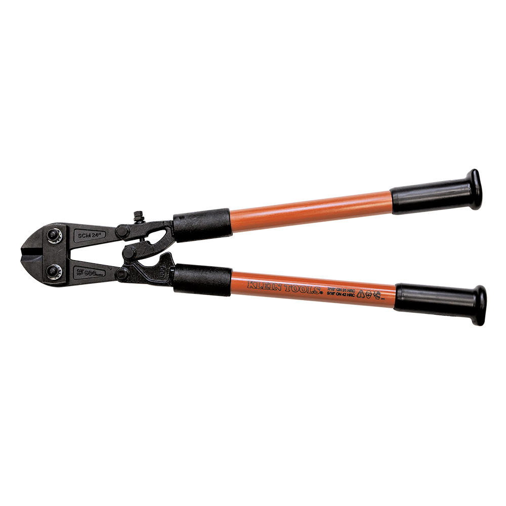 63124 Bolt Cutter, 7/16 in Soft/Medium Material Cutting, 24-1/2 in OAL, Center Cut, Forged Alloy Steel Jaw