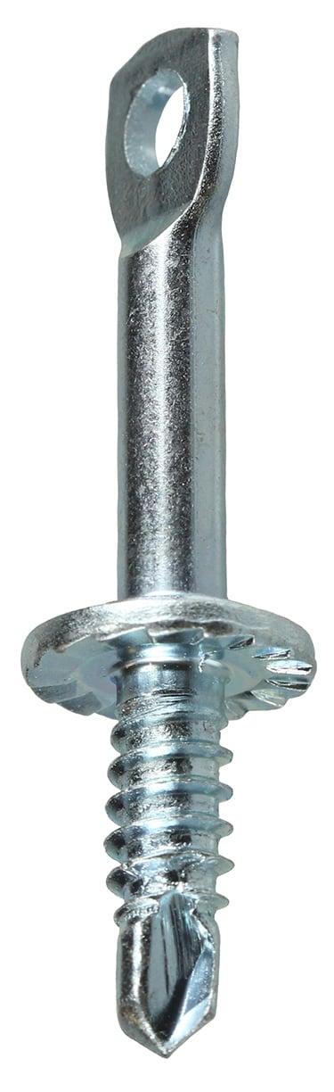 631TK 4920 Hanger Screw With Safety Sleeve, 1/4 in, 2 in OAL, Flat Head, Steel, Zinc Plated