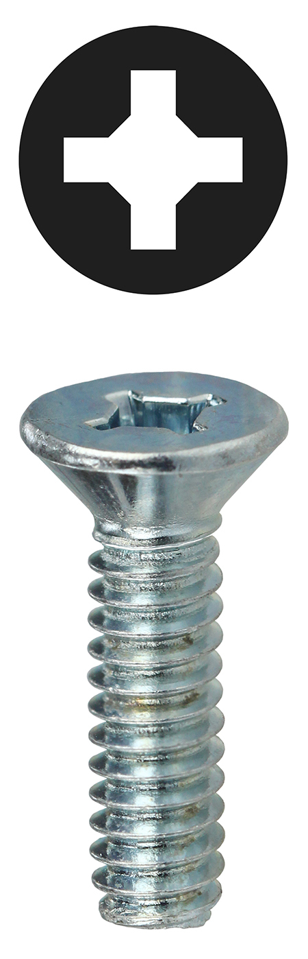 632DD Assorted Combination Machine Screw Kit, Steel, Flat Head, Phillips/Square Drive, 370 Pieces