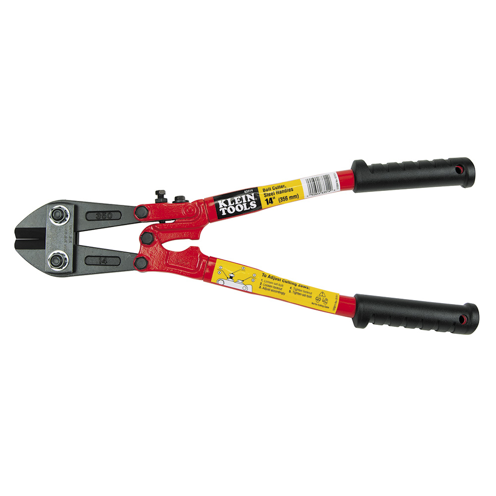 63314 Bolt Cutter, 5/16 in Soft/Medium Material Cutting, 14 in OAL, Center Cut, Forged Alloy Steel Jaw
