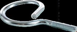 1" Diameter Bridle Ring, #10-24 Thread, Zinc Plated