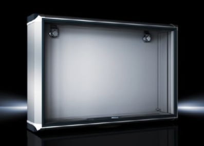 6380000 CP Series Optipanel Enclosure, 526.6 mm W x 100 mm D x 354.3 mm H, NEMA IP65, Extruded Aluminum