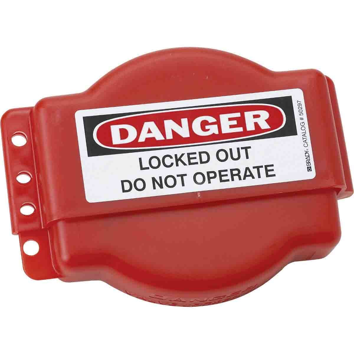 64057 Adjustable Gate Valve Lockout, Fits Min Handle Size: 1 in, Fits Max Handle Size: 6-1/2 in, Fits Min Pipe Size: 1 in, Fits Max Pipe Size: 6-1/2 in, 4 Padlocks, -40 deg F Min Temperature, 302 deg F Max