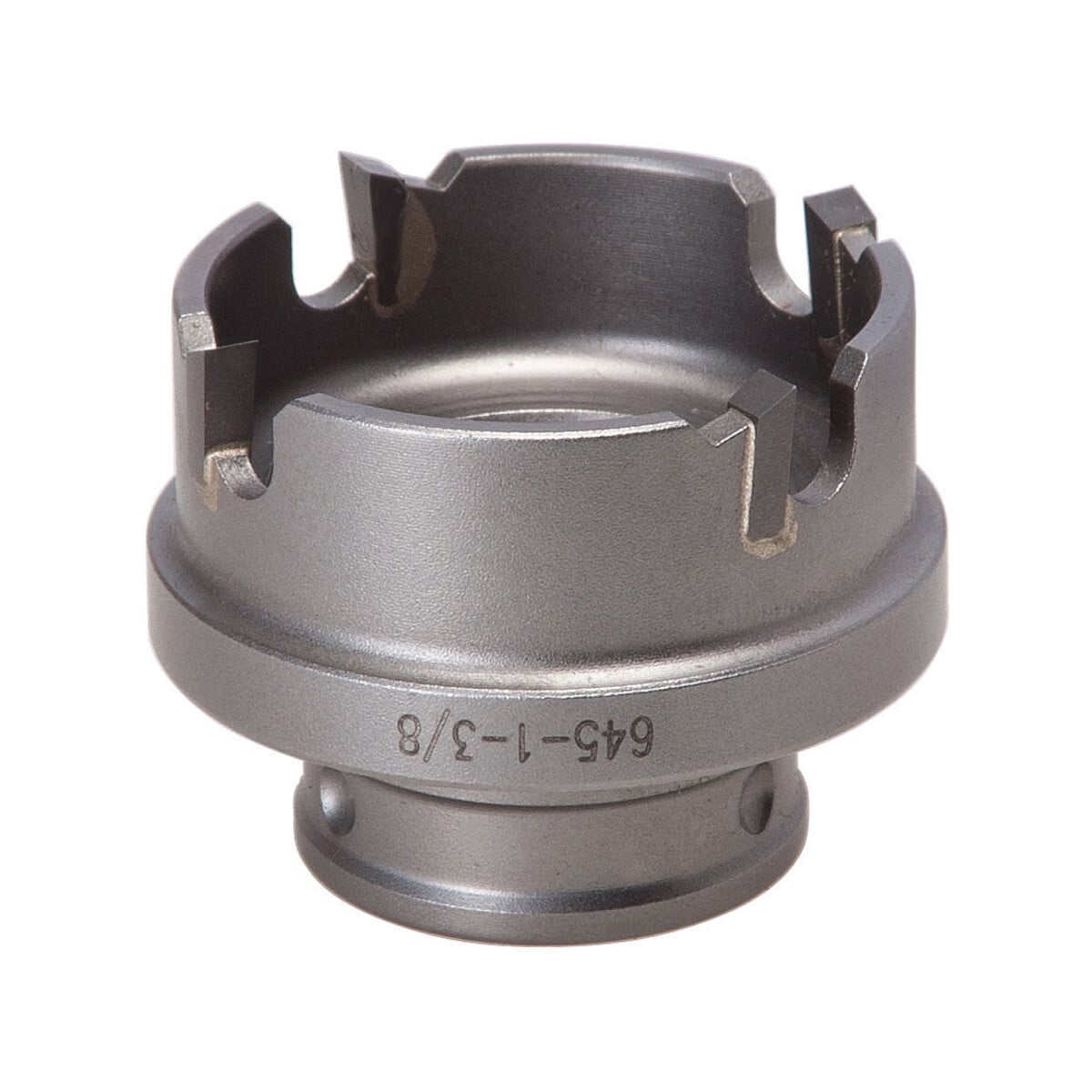 645-1-3/8 Quick-Change Hole Cutter, 1-3/8 in Dia, 8 ga D Cutting, Tungsten Carbide Tip Cutting Edge, 3/8 in Arbor