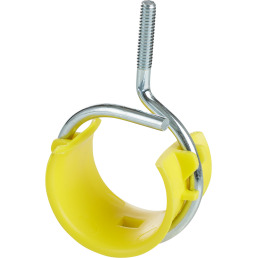 648RS Bridle Ring With Plastic Saddle, 2 in Dia Ring, Steel, Zinc Plated