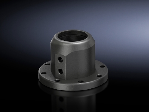 6501110 Rigid Wall/Base Mounting Bracket, For Use With 90 x 71 mm Support Arm Connection, Steel, Graphite Gray