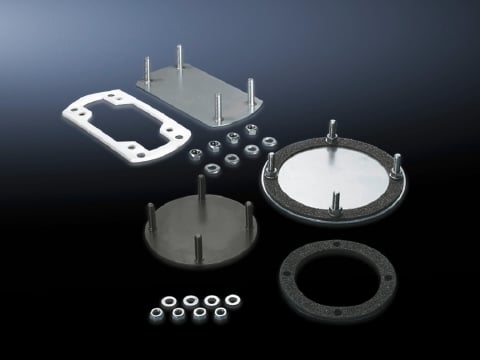 6505200 Cover Plate, For Use With 90 mm L x 71 mm W Support Arm Connection, Sheet Steel, Clear Chromate