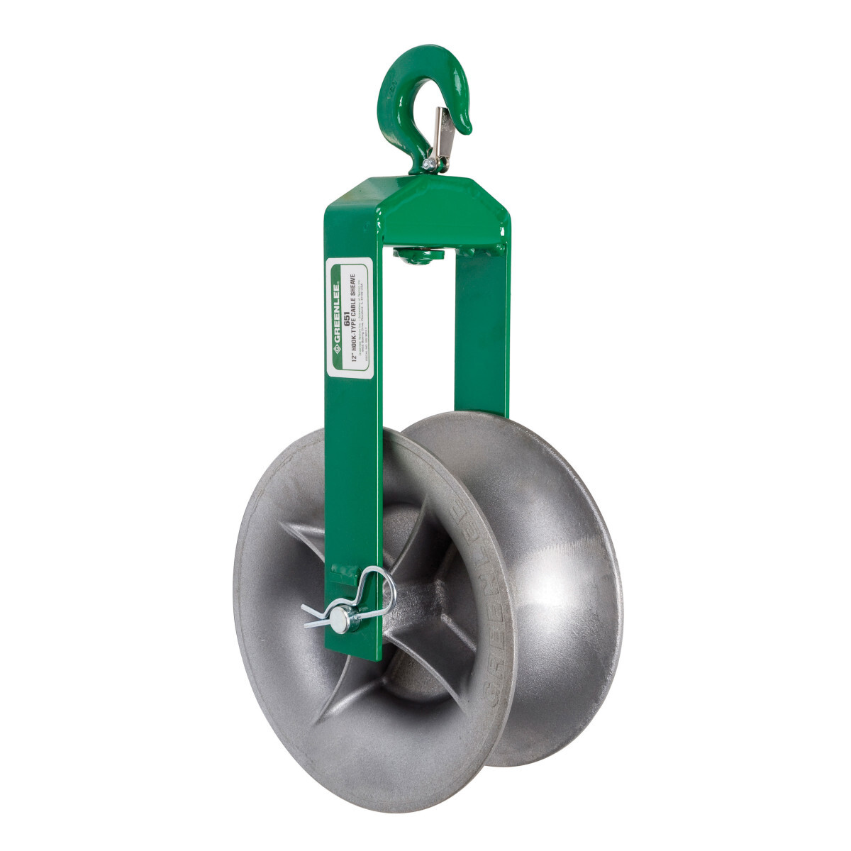 651 Hook Sheave Assembly, 4000 lb, 12 in OD