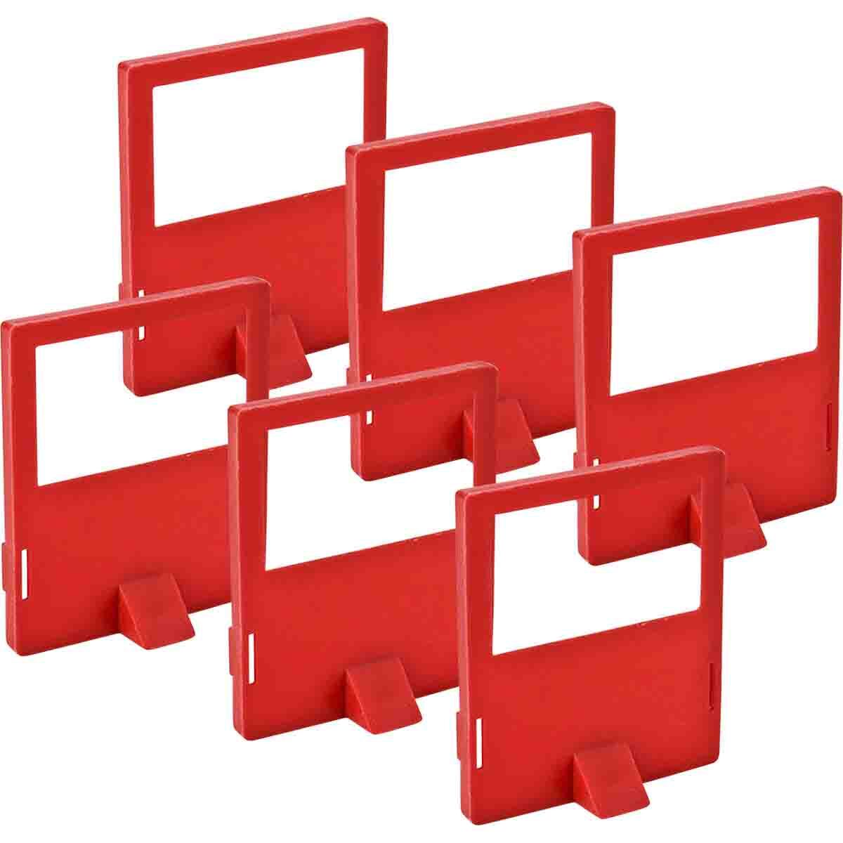 65406 Lockout Cleat, For Use With 65397 480/600 V AC Clamp-On Breaker Lockout Device, LOTO-17 Polypropylene, Red