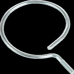 4" Diameter Bridle Ring, 1/4"-20 Thread, Zinc Plated