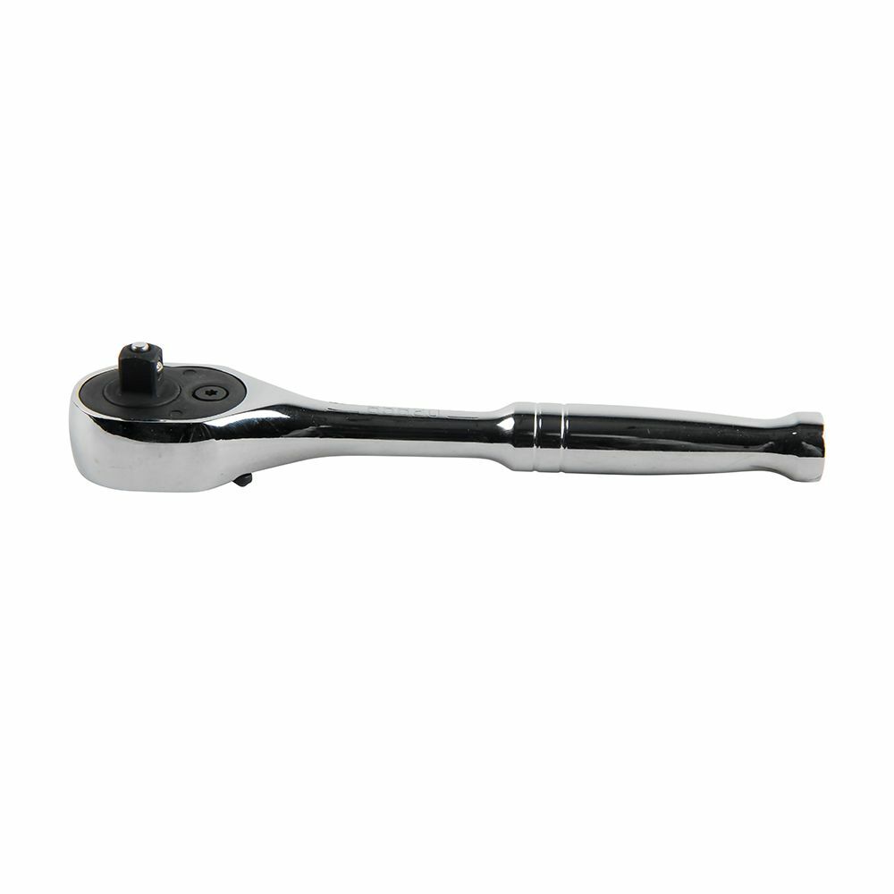 65620 Ratchet Wrench, 1/4 in Drive, Pear Head, 4-3/4 in OAL, Steel, Polished Chrome
