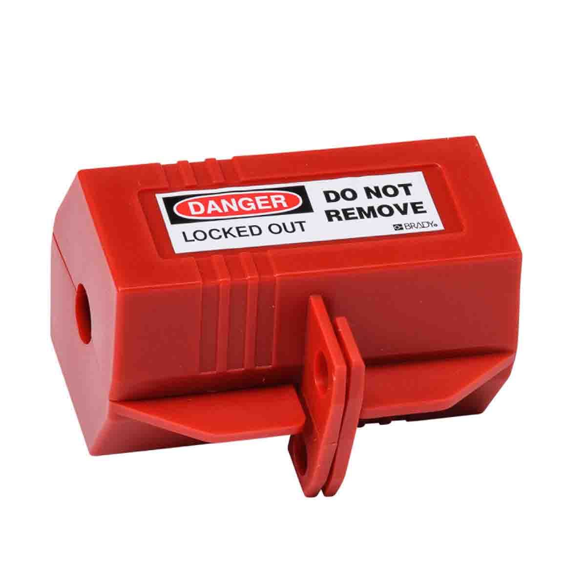 65674 Small Electrical Plug Lockout, For Use With 110 V AC Electrical Plug, 1 Padlocks, 1/2 in Dia Max Padlock Shackle, Polypropylene, Red