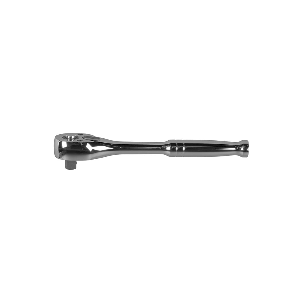 65720 Ratchet Wrench, 3/8 in Drive, Pear Head, 7 in OAL, Alloy Steel, Polished Chrome