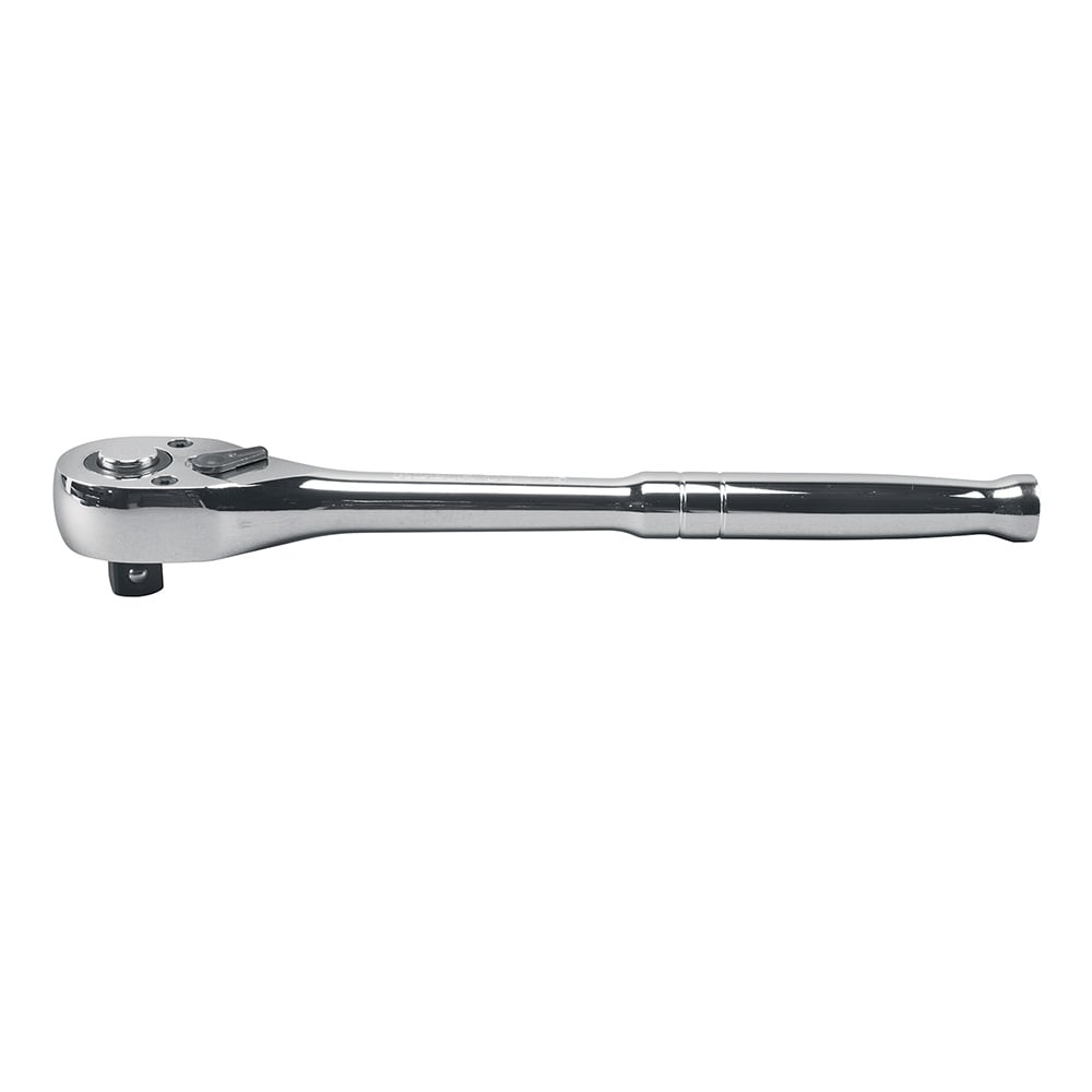 65820 Ratchet Wrench, 1/2 in Drive, Pear Head, 10 in OAL, Alloy Steel, Polished Chrome