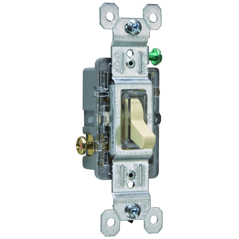 660ISLG 15 Amp, 120V Trademaster Single-Pole/Illuminated Toggle Switch, Ivory