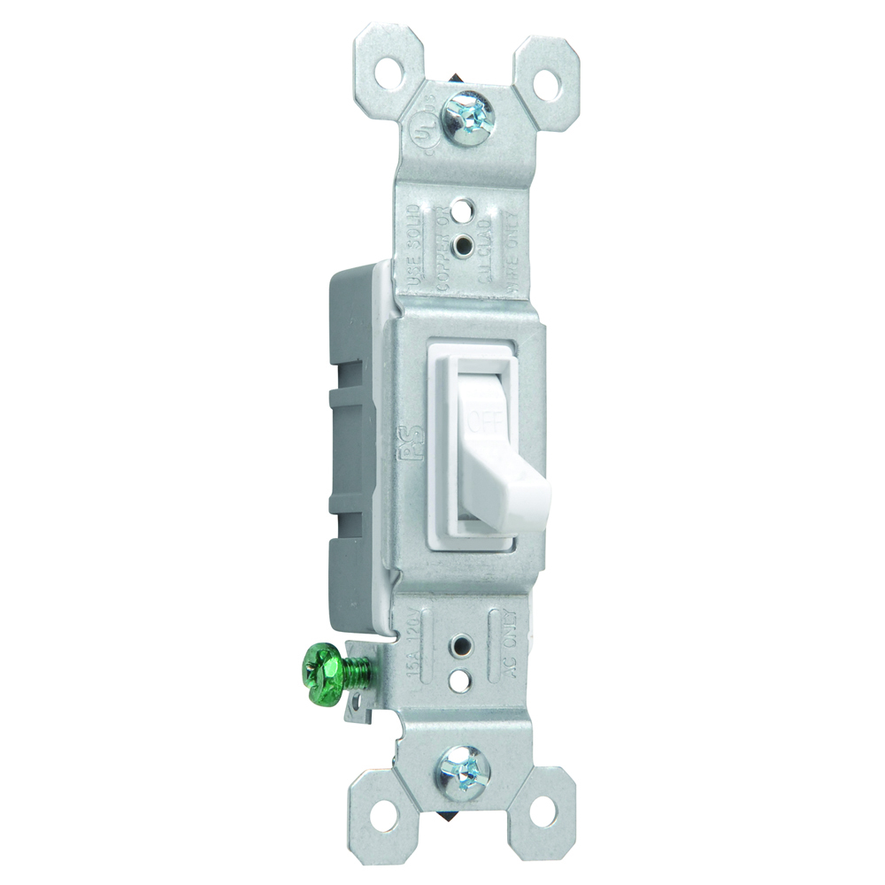 660WG Trademaster Grounding Toggle Switch, White