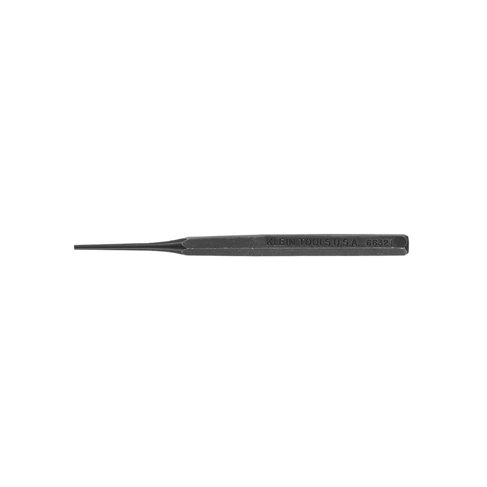 66321 Pin Punch, 3/32 in, 4-3/4 in OAL, Carbon Steel Tip