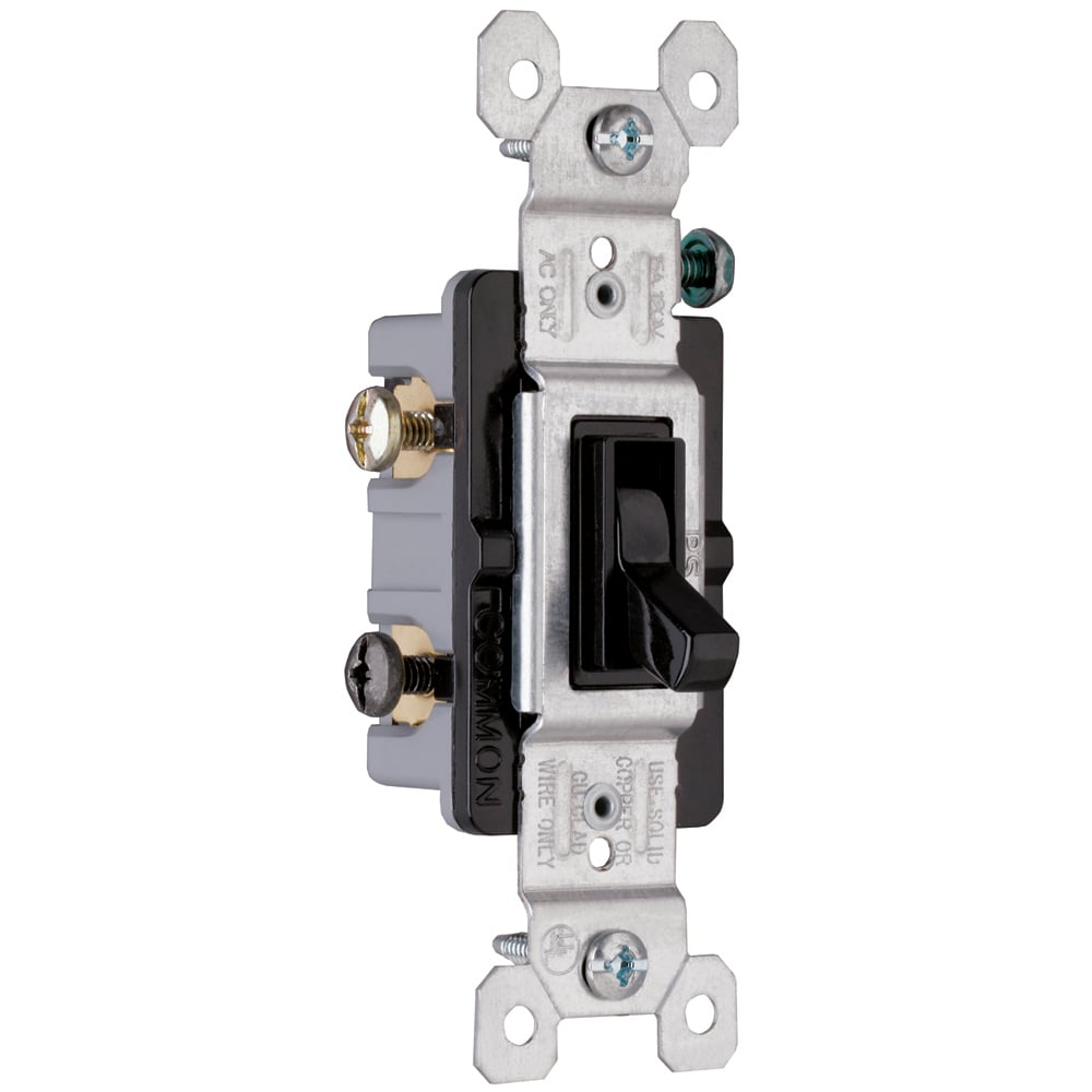 663BKG Trademaster Grounding Toggle Switch, Black