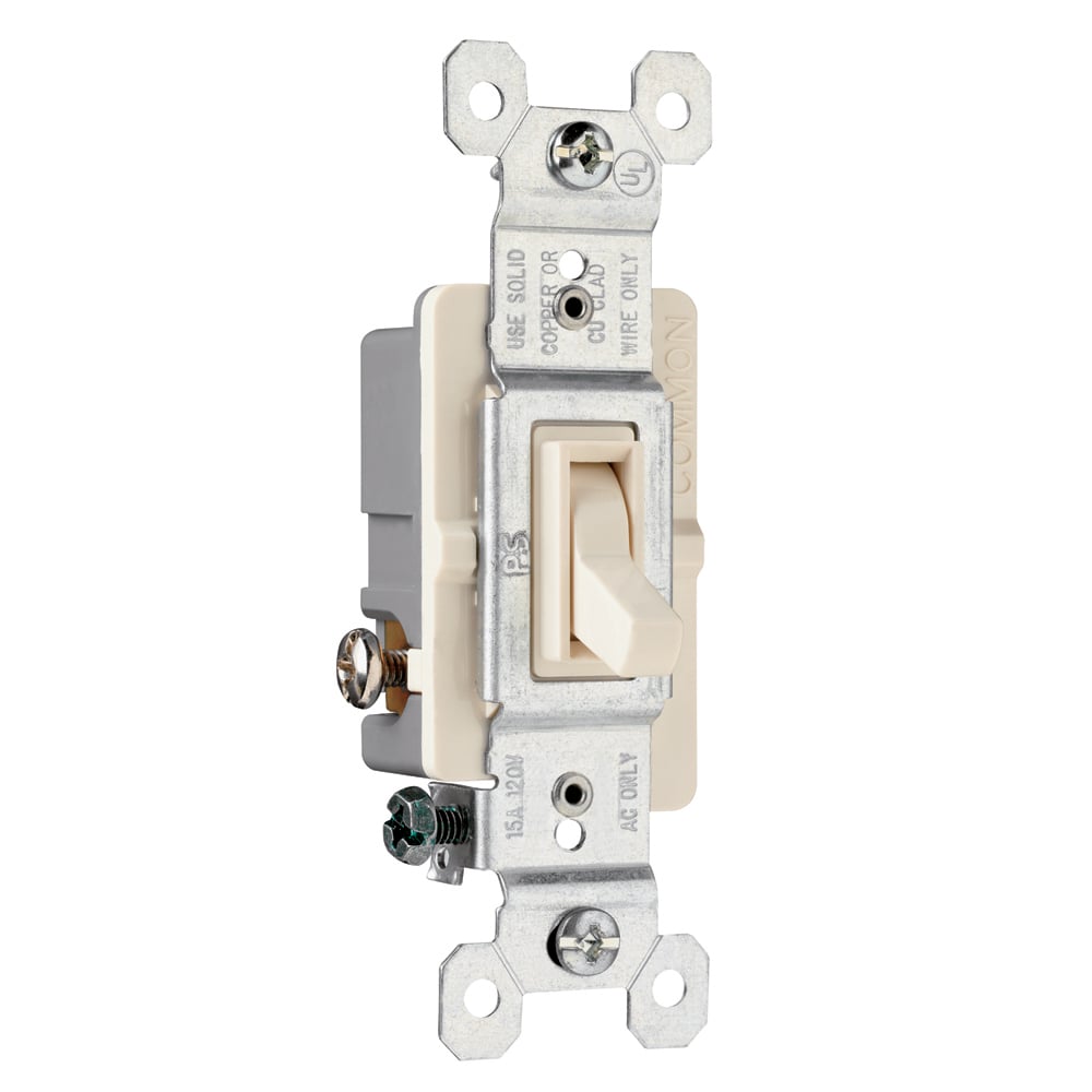 663LAG NAFTA-Compliant Trademaster Grounding Toggle Switch, Light Almond