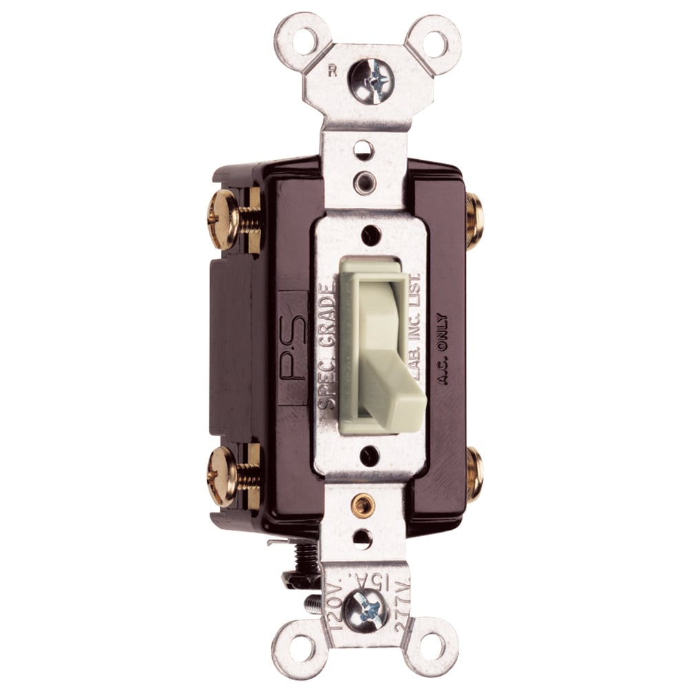 664LAG Trademaster Grounding Toggle Switch, Light Almond