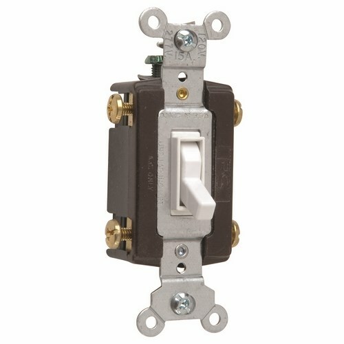 664WG Trademaster Grounding Toggle Switch, White