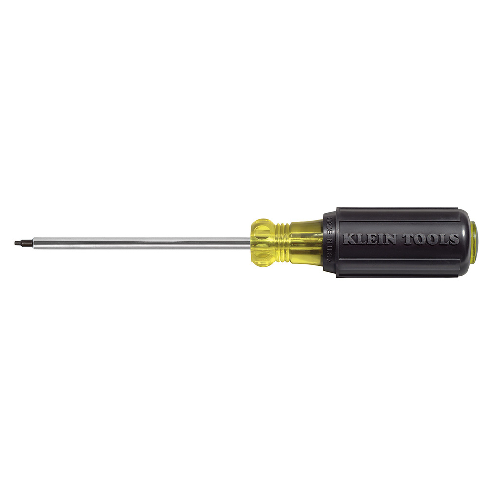 666 Cushion-Grip Screwdriver, #2 Square Point, Steel Shank, 12-1/4 in OAL, Acetate Handle, Polished Chrome, ANSI/ASME Specified