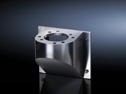 6665500 Rigid Wall Console, 129 mm L x 144 mm W x 52 mm H, For Use With Model CP 40 Wall Section of Support Arm System, 304 Stainless Steel