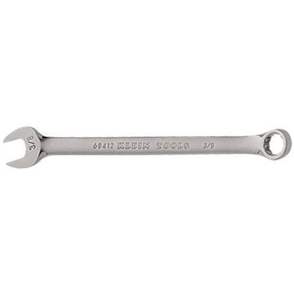 68412 Combination Wrench, 3/8 in Wrench, 12 Points, 15 deg Offset, 6-1/8 in OAL, Forged Alloy Steel, Polished Chrome/Nickel Plated