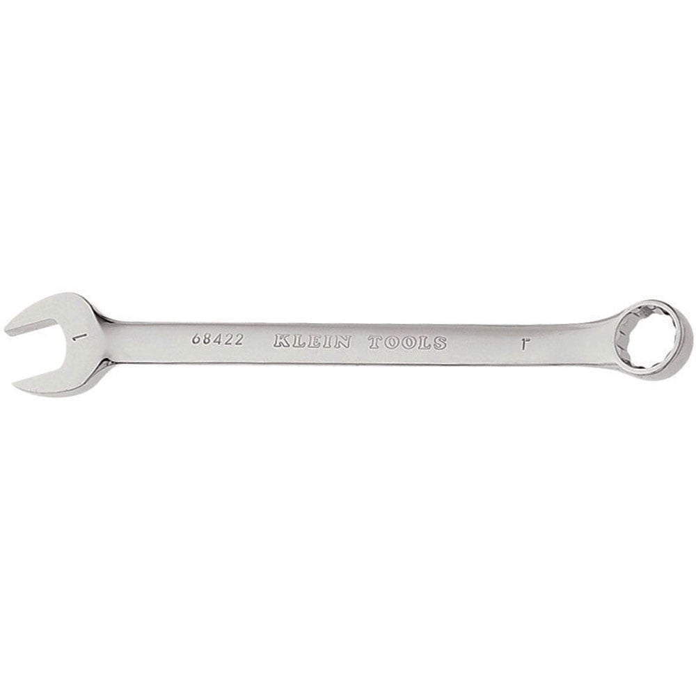 68422 Combination Wrench, 1 in Wrench, 12 Points, 15 deg Offset, 13-1/4 in OAL, Forged Alloy Steel, Polished Chrome/Nickel Plated
