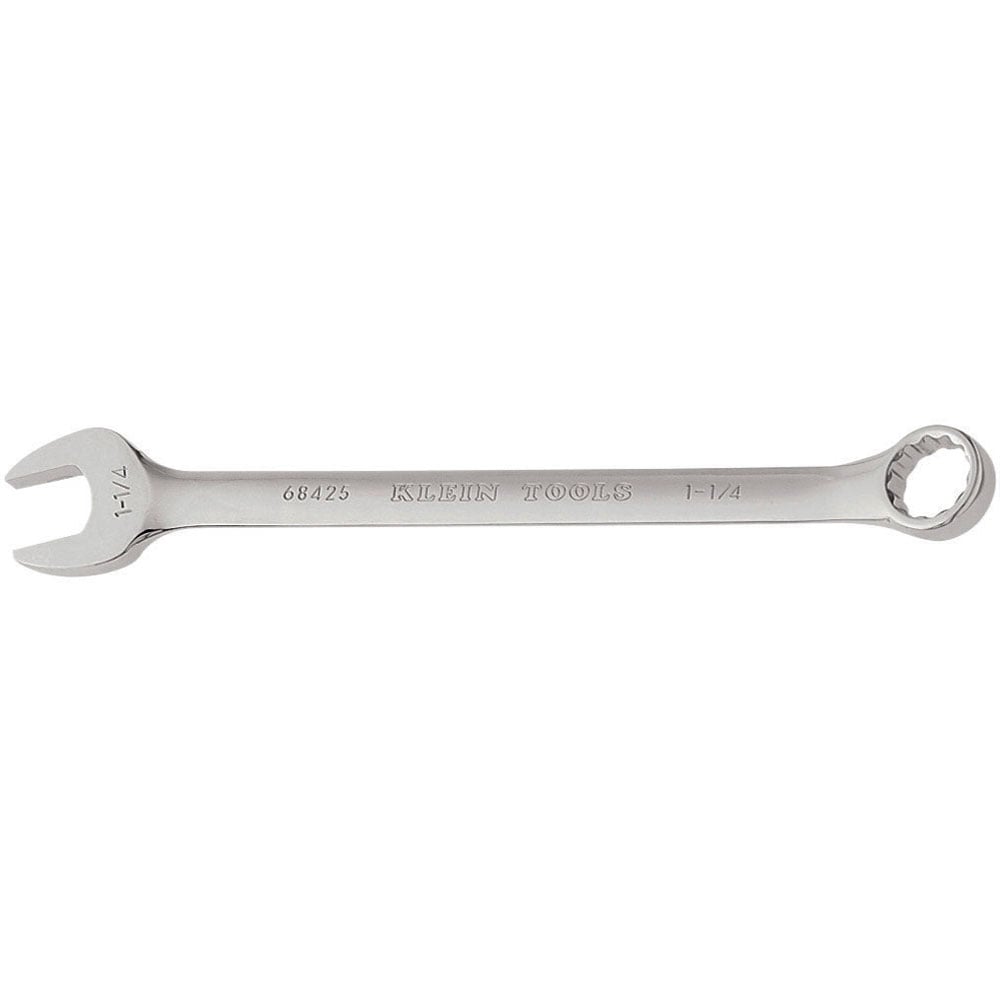 68425 Combination Wrench, 1-1/4 in Wrench, 12 Points, 15 deg Offset, 16-1/4 in OAL, Forged Alloy Steel, Polished Chrome/Nickel Plated