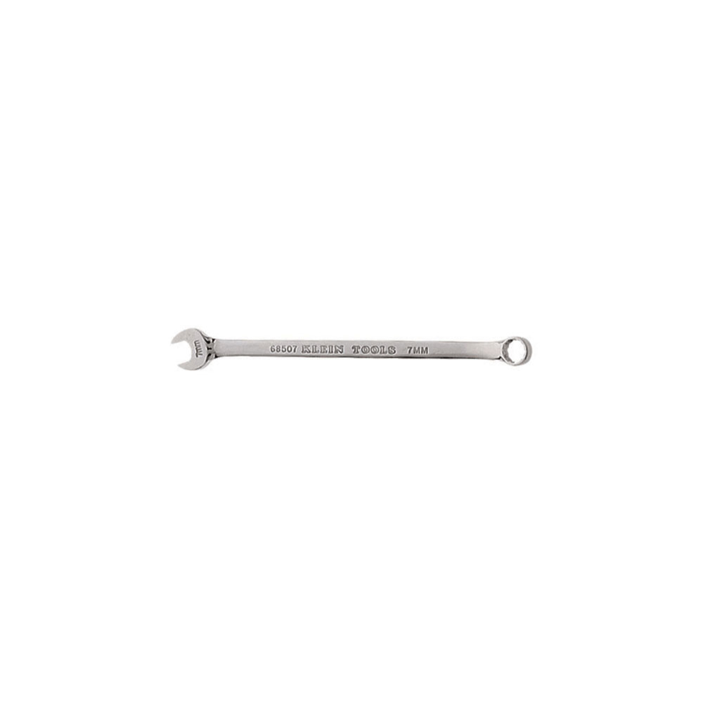 68507 Combination Wrench, 7 mm Wrench, 12 Points, 15 deg Offset, 5-1/8 in OAL, Forged Alloy Steel, Polished Chrome/Nickel Plated