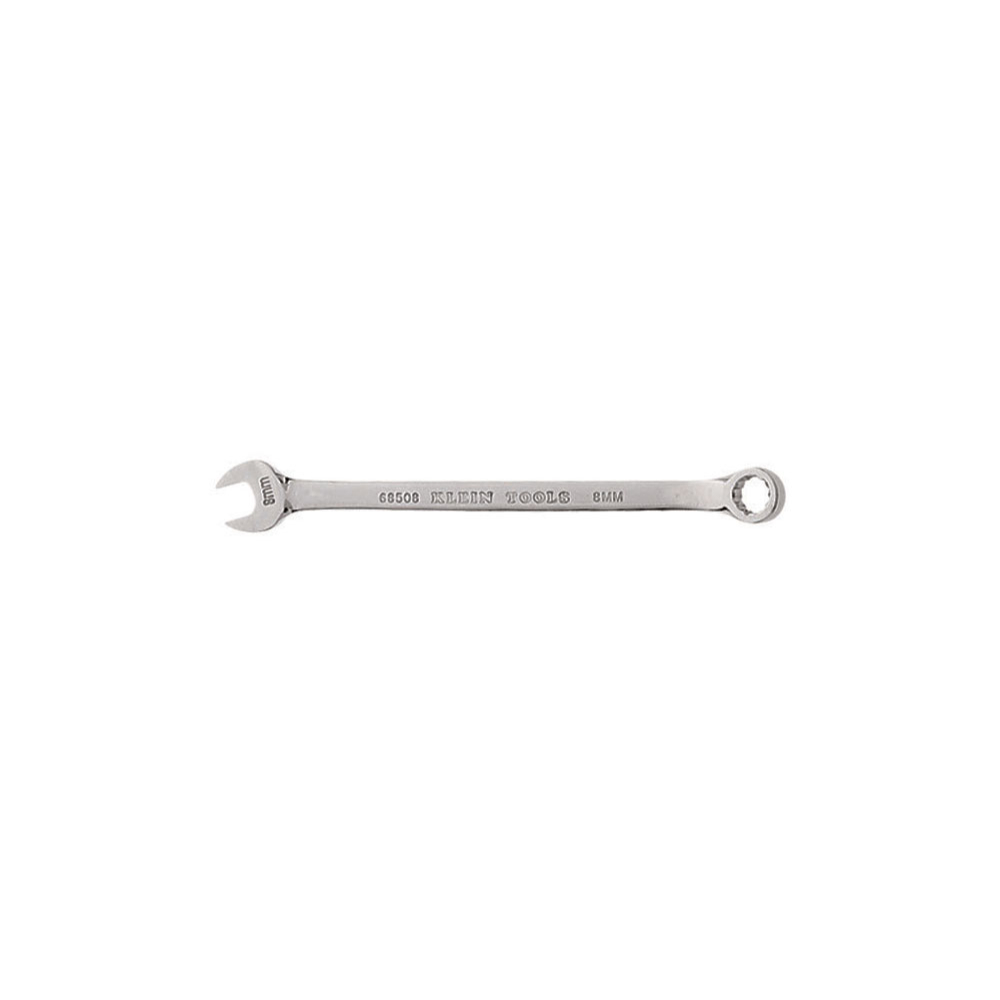 68508 Combination Wrench, 8 mm Wrench, 12 Points, 15 deg Offset, 5-3/8 in OAL, Forged Alloy Steel, Polished Chrome/Nickel Plated