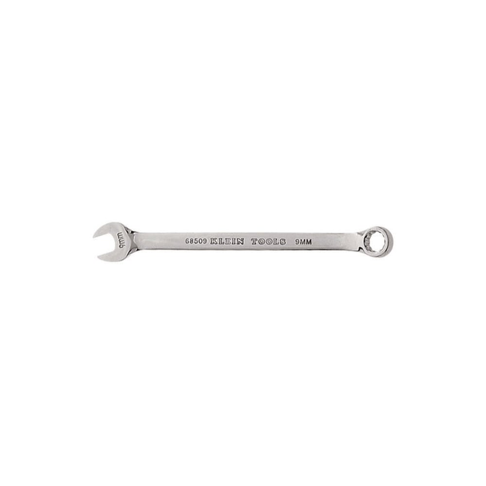 68509 Combination Wrench, 9 mm Wrench, 12 Points, 15 deg Offset, 6-1/8 in OAL, Forged Alloy Steel, Polished Chrome/Nickel Plated