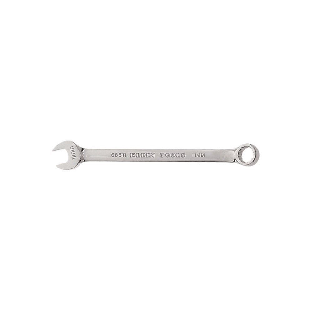 68511 Combination Wrench, 11 mm Wrench, 12 Points, 15 deg Offset, 6-1/2 in OAL, Forged Alloy Steel, Polished Chrome/Nickel Plated