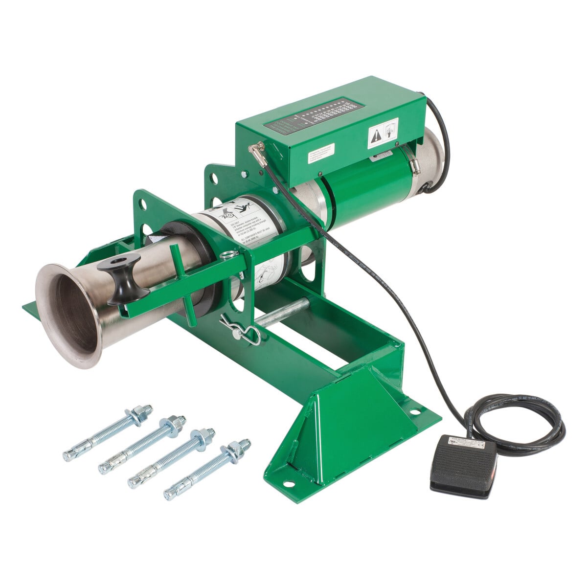 6900 Ultra Tugger Double Braided Heavy Duty Cable Puller Package With Floor Mount, 6500 to 10000 lb Pulling, 7/8 in Dia Cable, 16 fpm at No Load Pulling, Polyester Composite, Tool Only