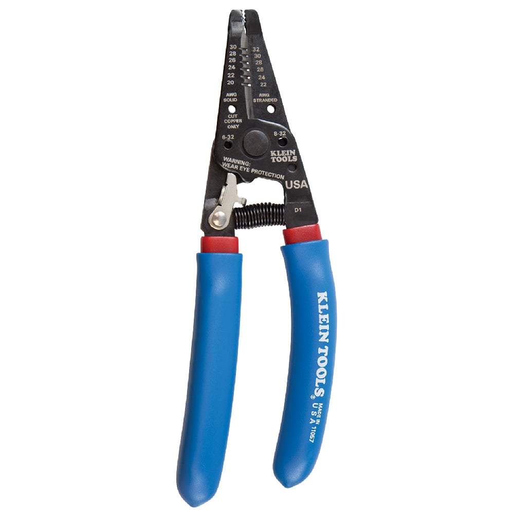 11057 Kurve Wire Stripper, 30 to 20 AWG, 32 to 22 AWG Solid/Stranded Cable, 7-1/8 in OAL, 32 to 6 AWG Shearing, Steel Body